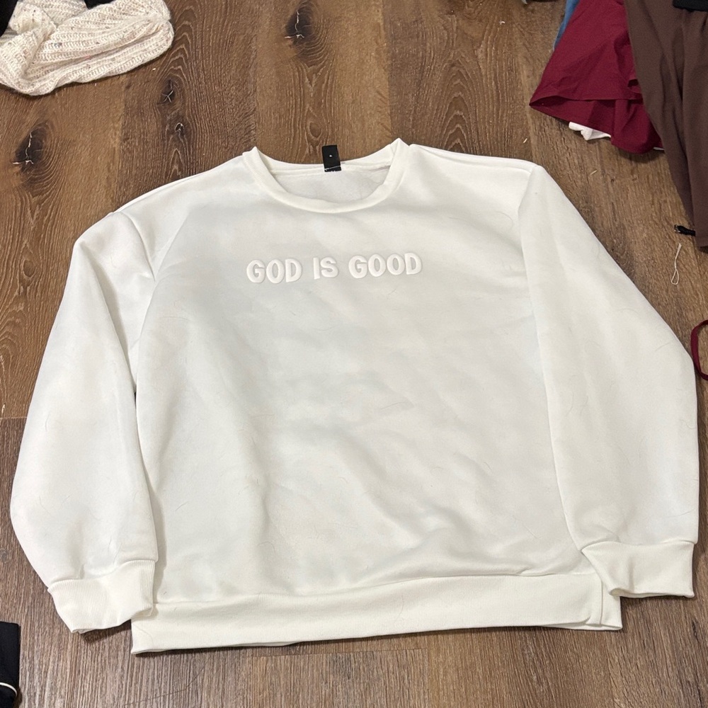 SHEIN White Women's Crew Neck Sweater